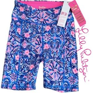 Lilly Pulitzer Weekender High Rise Bike Shorts Luxletic UPF 50 Size XXS